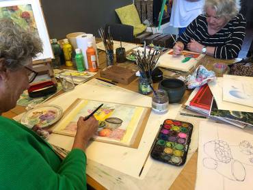 Nieuw bij Kunstwest: de cursus Aqualeren – schilderen in transparantie en beweging
