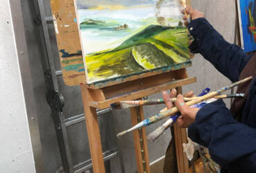 Workshop buiten schilderen